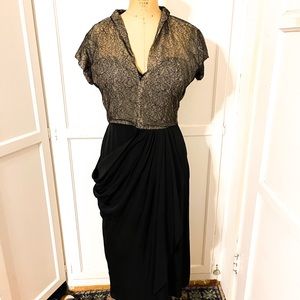 1940 Vintage Lace Dress black